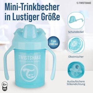 لیوان آبمیوه خوری مینی کاپ  230 میل  توییست شیک Twistshake