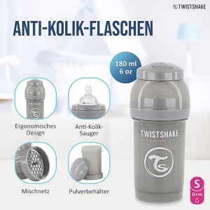 شیشه شیر آنتی کولیک 180 میل توییست شیک Twistshake