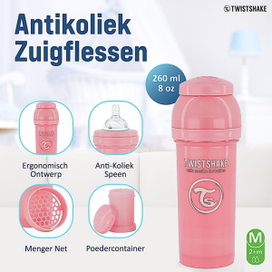 شیشه شیر آنتی کولیک 260 میل توییست شیک Twistshake