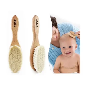 ست شانه و برس چوبی نوزاد ووس Vose