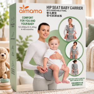 آغوشی کمری نوزاد Aimama مدل Hip Seat Baby Carrier با پنل جداشونده