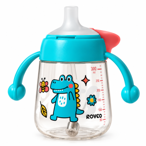 لیوان آبخوری نی‌دار ( بالای 3 ماه ) 300 میل رووکو Rovco