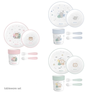 سرویس ظرف ملامین 5 تکه کیکابو kikkaboo طرح savanna