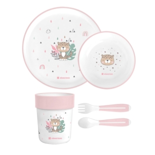 سرویس ظرف ملامین 5 تکه کیکابو kikkaboo طرح savanna