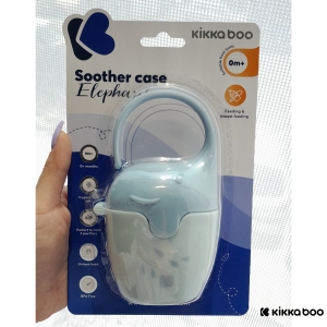 قاب پستانک کیکابو kikkaboo طرح فیل رنگ آبی