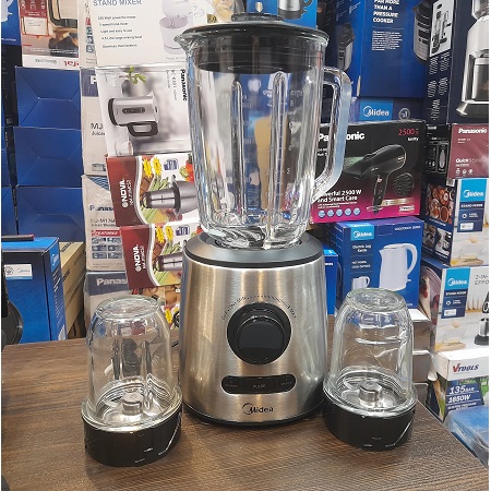 مخلوط کن مایدیا پارچ شیشه ای 1000 وات مدل MBL-100B0