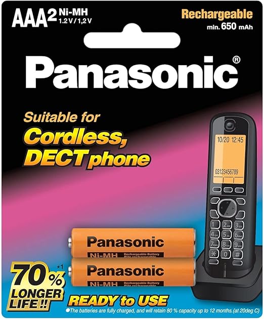 باطری نیم قلم شارژی تلفن پاناسونیک اصلی BK4LDAW