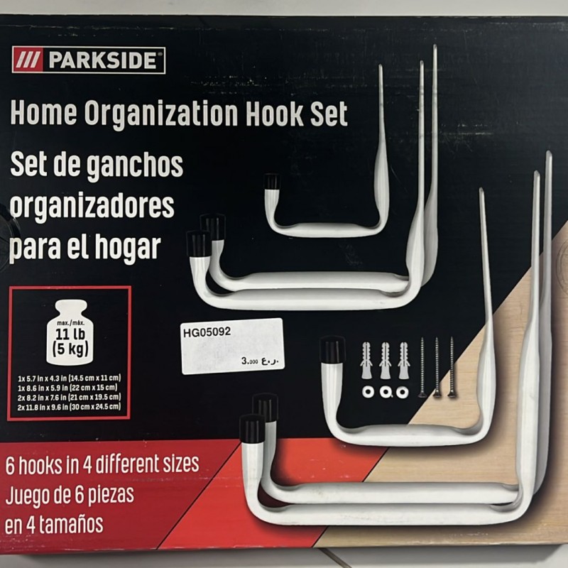 مجموعه 6 عددی قلاب نگهدارنده پارکساید