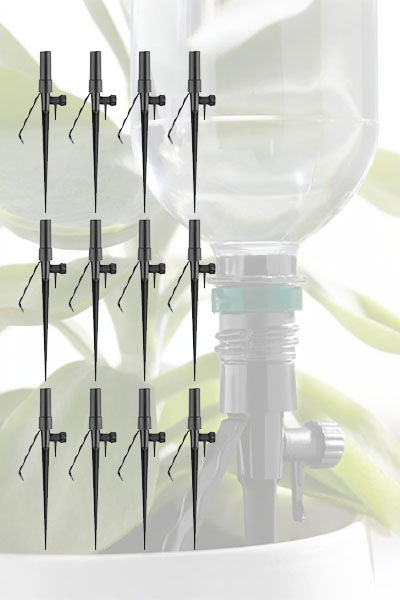 ست 12عددی آب‌دهی گیاه PARKSIDE – مخروط‌های آبیاری خودکار با تنظیم جریان، مناسب بطری‌های PET