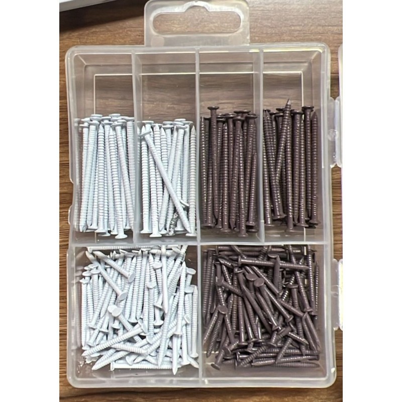 جعبه ارگانایزر میخ و پونز متنوع – ست کامل اتصالات ریز خانگی