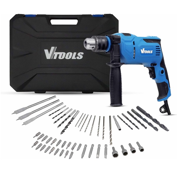 دریل چکشی 13 میلی متر وی تولز مدل VT1225-KIT مجموعه 50 عددی