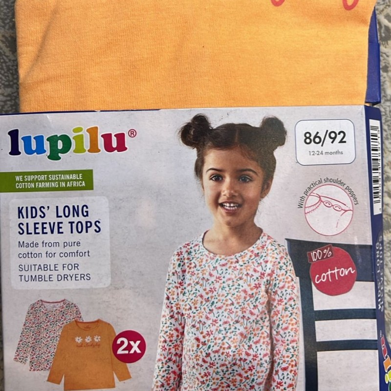 بلوز دخترانه ۲ عددی برند LUPILU