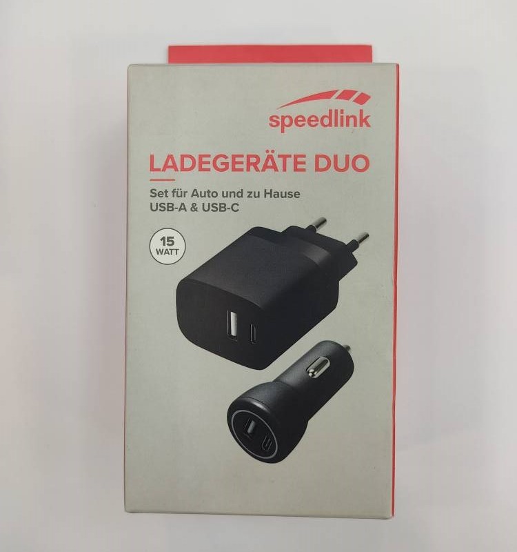 شارژر دیواری و فندکی ماشین برند SPEEDLINK