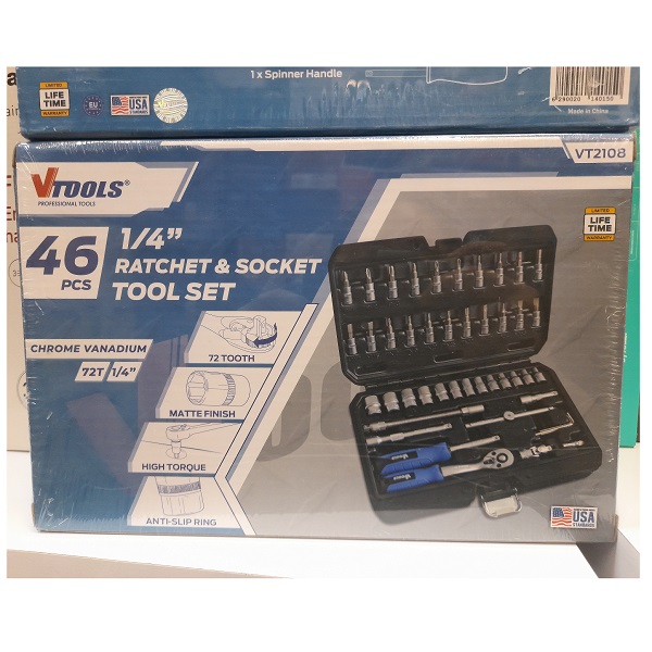 جعبه بکس 46 تکه وی تولز مدل VT2108