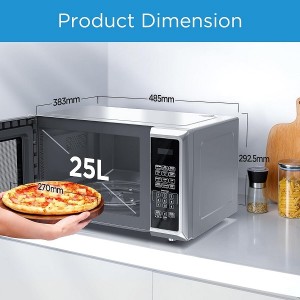 مایکروویو 25 لیتری لمسی مایدیا مدل MIDEA EM925A2GU-SL