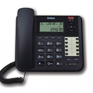 تلفن رومیزی سیمی UNIDEN AS8401 با اسپیکرفون و نمایشگر شماره (مشکی)