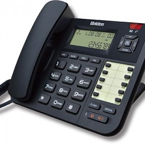 تلفن رومیزی سیمی UNIDEN AS8401 با اسپیکرفون و نمایشگر شماره (مشکی)