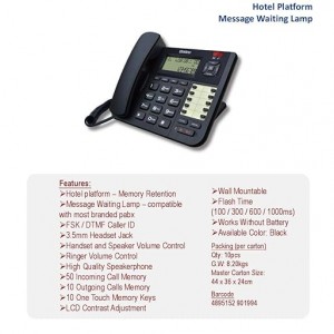 تلفن رومیزی سیمی UNIDEN AS8401 با اسپیکرفون و نمایشگر شماره (مشکی)