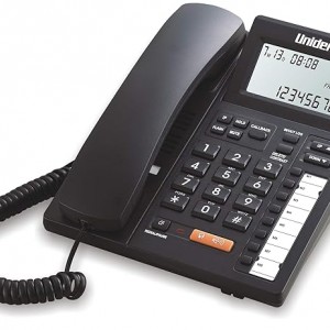 تلفن رومیزی سیمی UNIDEN AS7411 با اسپیکرفون و نمایشگر شماره (مشکی / سفید)
