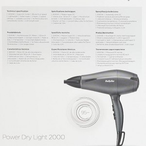 سشوار بابلیس مدل 5910 ظرفیت ۲۰۰۰ وات