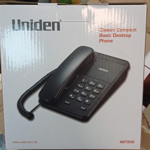 تلفن رومیزی هتلي اداری UNIDEN AS7202 (مشکی / سفید)