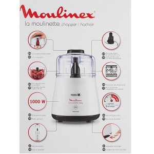 خردکن مولینکس مدل DPA141 La Moulinette، توان 1000 وات، ظرفیت 330 میلی‌لیتر – سفید