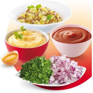 خردکن مولینکس مدل Multi Moulinette AT711 ساخت فرانسه، توان 400 وات، ظرفیت 500 میلی‌لیتر – سفید