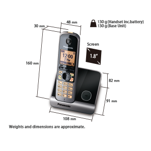 تلفن بی سیم پاناسونیک مدل KX-TG6711