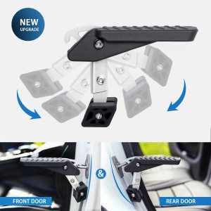 پله دسترسی درب خودرو ۵ حالته TOOENJOY – استپ تاشو اتصال به قفل درب خودرو برای دسترسی آسان به سقف، تحمل وزن ۱۸۰ کیلوگرم