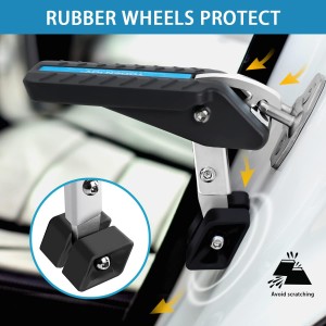 پله دسترسی درب خودرو ۵ حالته TOOENJOY – استپ تاشو اتصال به قفل درب خودرو برای دسترسی آسان به سقف، تحمل وزن ۱۸۰ کیلوگرم