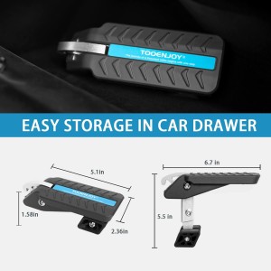 پله دسترسی درب خودرو ۵ حالته TOOENJOY – استپ تاشو اتصال به قفل درب خودرو برای دسترسی آسان به سقف، تحمل وزن ۱۸۰ کیلوگرم