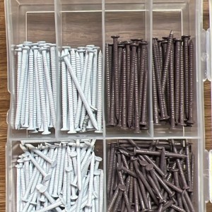 جعبه ارگانایزر میخ و پونز متنوع – ست کامل اتصالات ریز خانگی