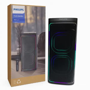 اسپیکر پارتی و کارائوکه بی‌سیم فیلیپس PHILIPS TAX 4069 دو باند 8 اینچ با نور RGB و میکروفون وایرلس