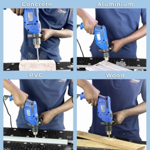 دریل چکشی 13 میلی متر وی تولز مدل VT1225-KIT مجموعه 50 عددی