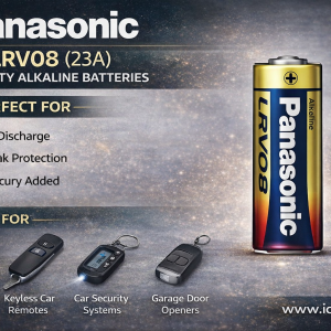 باتری ریموتی آلکالاین 23a 12v panasonic مارک پاناسونیک کیفیت فوق العاده و ماندگاری فوق العاده