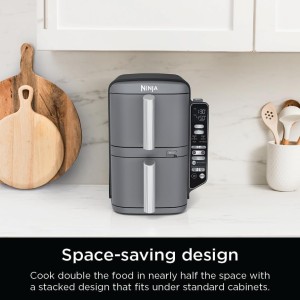 سرخ‌کن بدون روغن  SL451 ظرفیت 10 کوارت –Ninja DoubleStack XL Smart دو سبد هوشمند با تکنولوژی DoubleStack