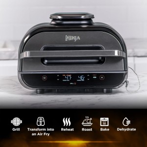 گریل و سرخ‌کن بدون روغن نینجا Foodi Smart XL مدل DG551ME (۶ کاره، نسل دوم)