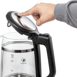 کتری برقی دیجیتال لمسی بلک اند دکر 2200 وات مدل GK220-B5 با 6 دمای پیش‌فرض
