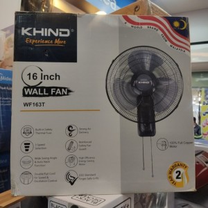 پنکه دیواری 16 اینچ KHIND مدل WF163T با کنترل دستی 3 سرعته، موتور 100% مسی