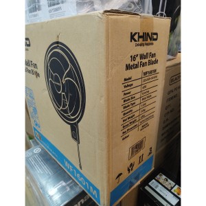 پنکه دیواری 16 اینچ KHIND مدل WF1601M ساخت مالزی با موتور مسی و پره فلزی