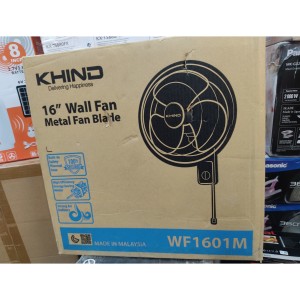 پنکه دیواری 16 اینچ KHIND مدل WF1601M ساخت مالزی با موتور مسی و پره فلزی