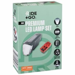 چراغ شارژی جلو و پشت دوچرخه و اسکوتر برند RIDE & GO اوسرام آلمان