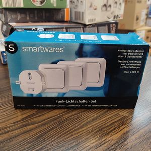ست پریز بی‌سیم Plug & Connect برای اتاق خواب، ۳ کلید تکی و ۱ ماژول توکار برند Smartwares
