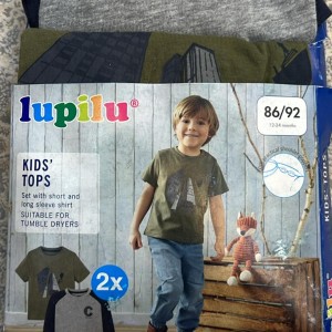 تی شرت پسرانه ۲ عددی برند LUPILU