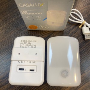پک دو عددی چراغ خواب سنسور دار برند CASALUX