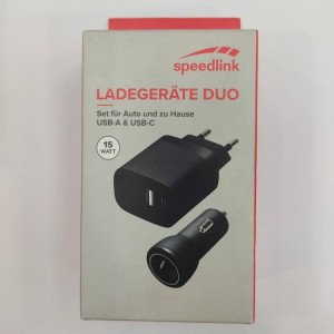 شارژر دیواری و فندکی ماشین برند SPEEDLINK