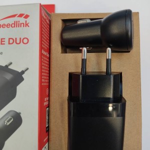 شارژر دیواری و فندکی ماشین برند SPEEDLINK