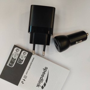 شارژر دیواری و فندکی ماشین برند SPEEDLINK