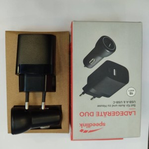 شارژر دیواری و فندکی ماشین برند SPEEDLINK