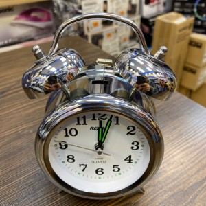 ساعت زنگدار طرح کلاسیک رنگ استیل کد 2320